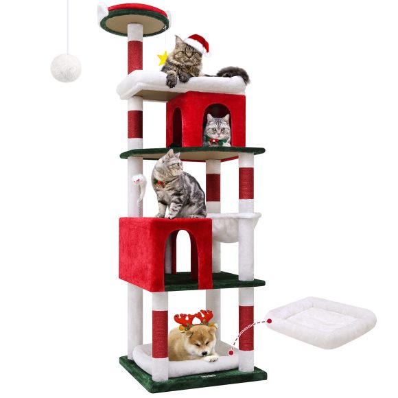 72 Inch Christmas Cat Climbing Rack - Image 3