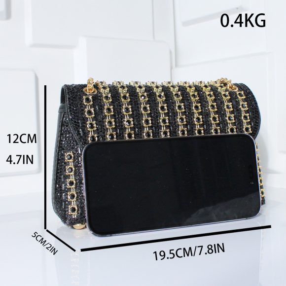 Fashion Crossbody Dinner Bag Diamond-embedded Hand Carrying - Image 6