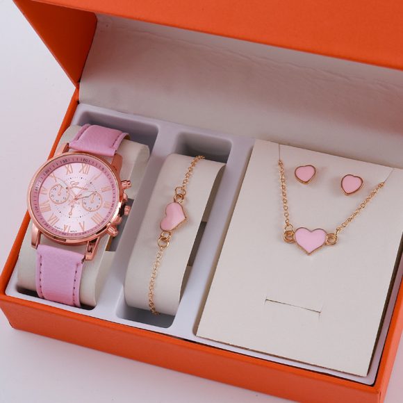 Ladies Graduated Belt Watch Jewelry Set - Image 7
