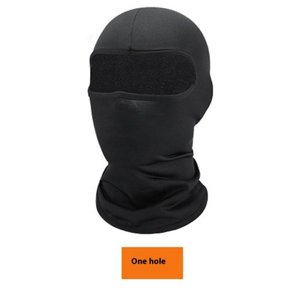 Riding Sun Block And Dustproof Headgear Pure Black Ice Breathable - Image 3
