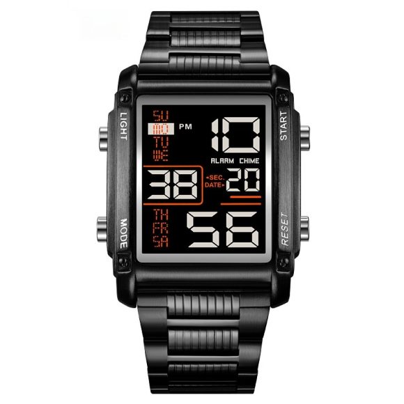 SKMEI Square Dial Fashion Practical Men's Electronic Sports Waterproof Date Display Electronic Watch - Image 2