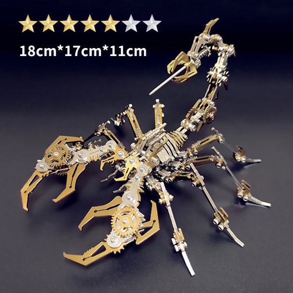 Steel Scorpion King Color 3D Puzzle Model Metal Toy - Image 2