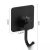 Nail-free Stainless Steel Single Hook Alumimum Hook Towel Self-adhesive Hook Single Hook - Image 6