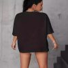 Women's Fashion Casual Home Commuter All-matching Round Neck Short Sleeve T-shirt - Image 5