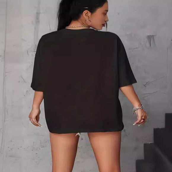 Women's Fashion Casual Home Commuter All-matching Round Neck Short Sleeve T-shirt - Image 5