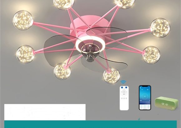 Nordic Ceiling Fan Lights Living Room Dining Room Full Of Stars - Image 8