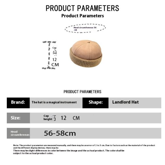 Autumn And Winter Deerskin Velvet Beret Melon Skin Hat - Image 9