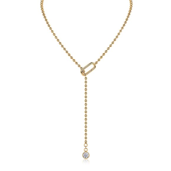Gem Tassels Luxury Fashion Diamond Pendant Necklace Set With Mosan Diamond Silver Ornaments