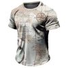 Men's Casual Loose Short Sleeves T-shirt Round Neck - Image 3