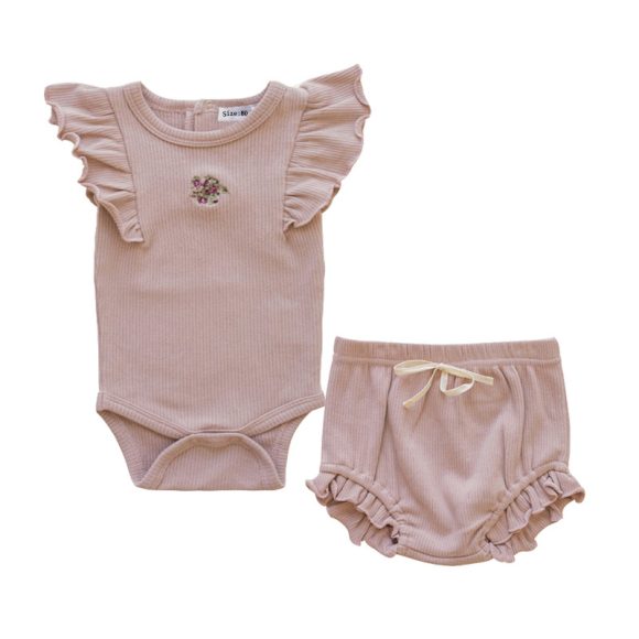 Rose Grey Embroidered Knitting Baby Kids Clothing - Image 5