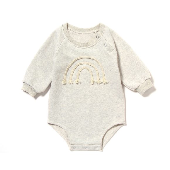 Spring And Autumn Romper R Baby Long Sleeve Waffle - Image 7