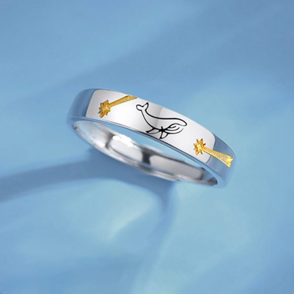 Small Design Adjustable Ring With Opening - Image 2
