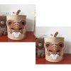 Cartoon Felt Storage Basket Toy Storage Bucket Portable Laundry Storage Basket - Image 4
