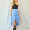 European And American Solid Color Stitching Drape Dovetail Rubber Band High Waist Fashion Leisure Women's Skirt - Image 7