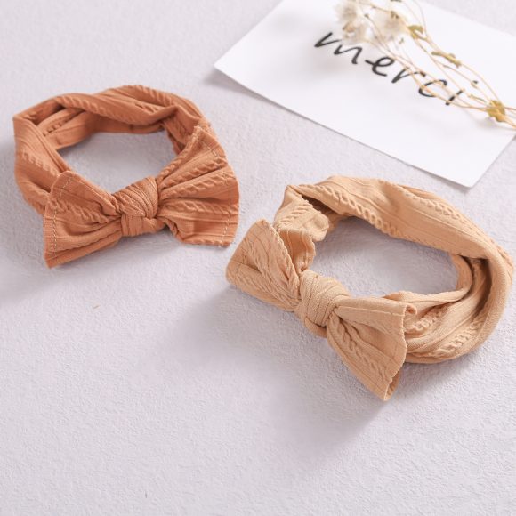 Baby Hair Accessories Elastic Head Bandwidth Edge Nylon Bow Headband For Children - Image 8