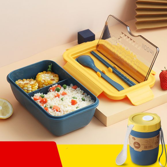Heated Partitioned Bento Box Student Japanese Lunch Box - Image 3