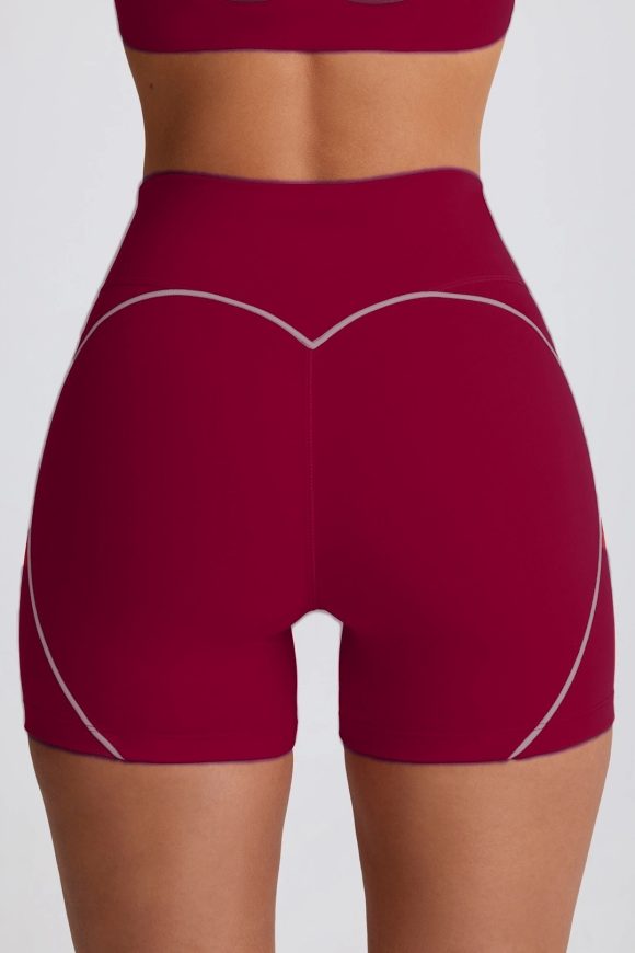 Peach Hip High Waist Running Training Shorts Hip Lifting Nude Feel - Image 10