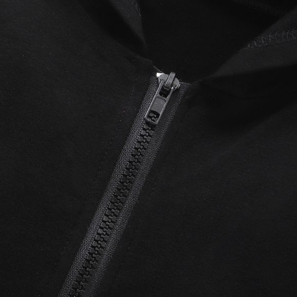 Children's Black Back Letter Cotton Sweater Coat - Image 3