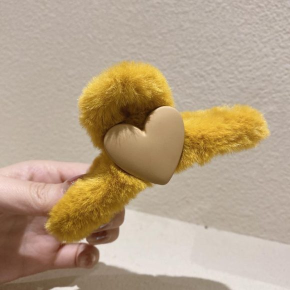 Korea Dongdaemun Love Plush Autumn Winter Grab Clip - Image 4