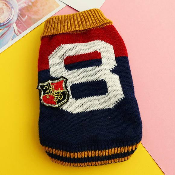 Bowknot Dog Clothes Cat Costume Hollow Knit Dog Sweater - Image 8