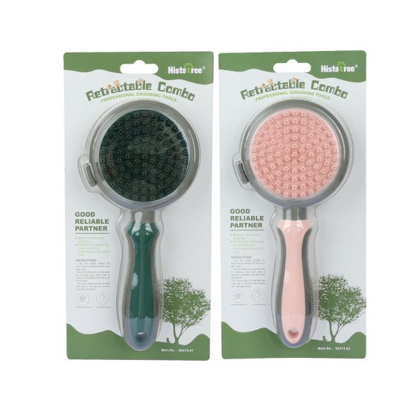 Pet Hair Removal Comb Cat Brush Self Cleaning Slicker Brush Hair Removal Double-sided Massage - Image 2