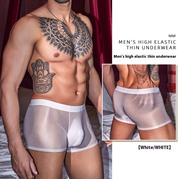 Men's Ultra-thin Breathable Sexy Underwear Silky - Image 4