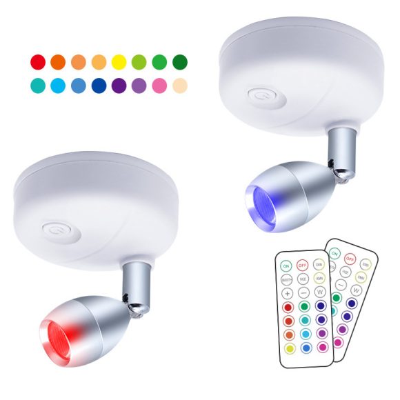 LED Wireless Rgb Remote Control Cabinet Spot Light Angle Adjustable - Image 10