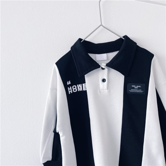 Boys' All-match Striped Polo Shirt - Image 5