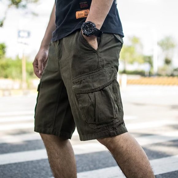 Hong Kong Style Workwear Shorts For Men - Image 5