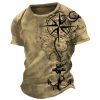 Men's Casual Loose Short Sleeves T-shirt Round Neck - Image 8