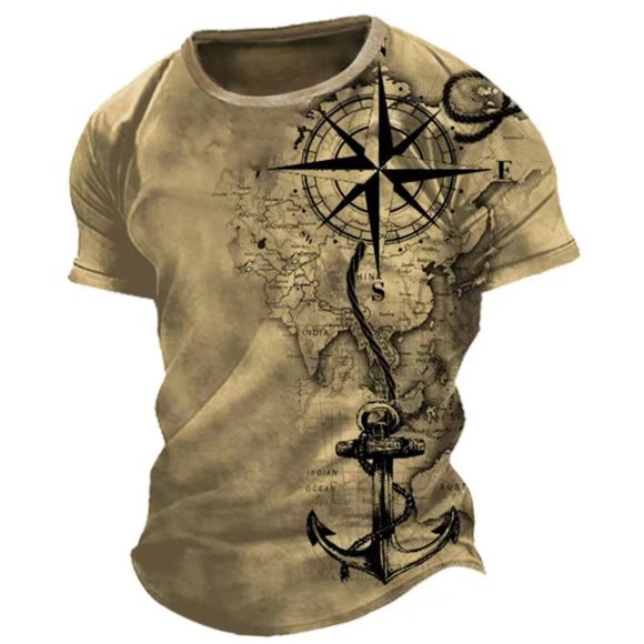 Men's Casual Loose Short Sleeves T-shirt Round Neck - Image 8
