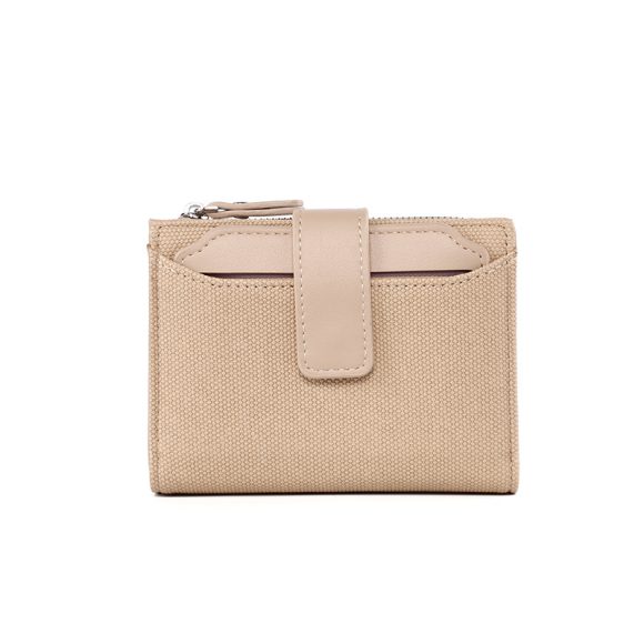 Women's Short Solid Color Leather Wallet - Image 3