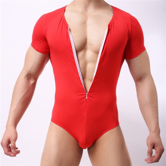 Men's Stretch Tight Exercise Fitness Breathable Body Shaping Vest One-piece Suit - Image 3