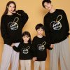 Trend Parent-child Outfit A Family Of Three Mother-daughter Outfit Plus Velvet Thickened Foreign Style Child Hoodie - Image 4