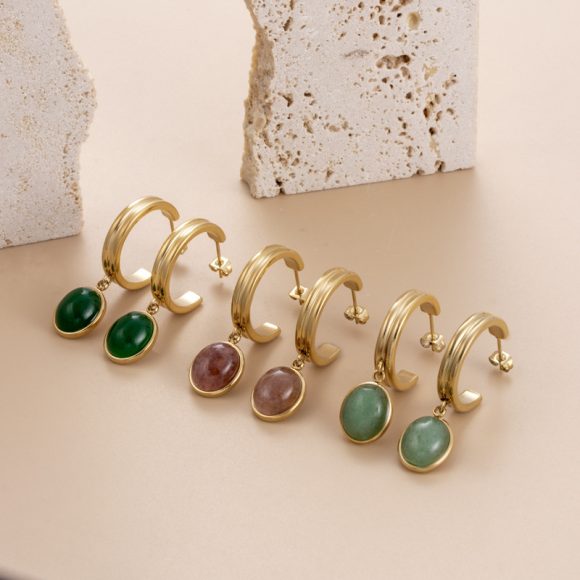 French Minority Design Titanium Steel Earrings