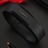 Men's Leather Belt Toothless Automatic Buckle Belt - Image 3