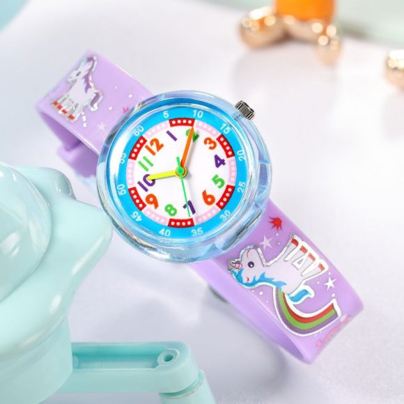 Children's Silicone Cartoon Transparent Cute Fashion Watch - Image 7