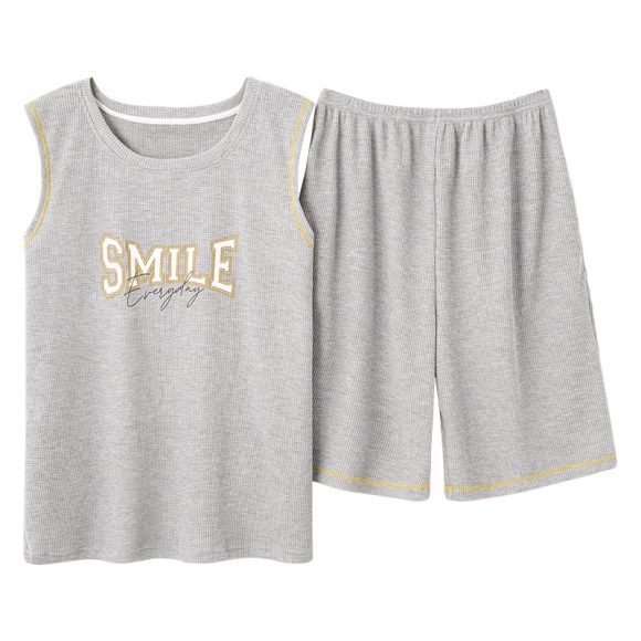 Men's Vest Sleeveless Pajamas Summer Pure Cotton - Image 7