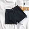 Denim Shorts Women's High Waist Loose Hole Wide Leg - Image 6