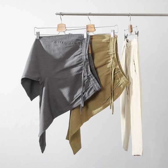 Casual Cool Breathable Cotton Linen Capri Pants - Image 5