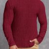 Casual Solid Color Round Neck Pullover Long-sleeved T-shirt - Image 5