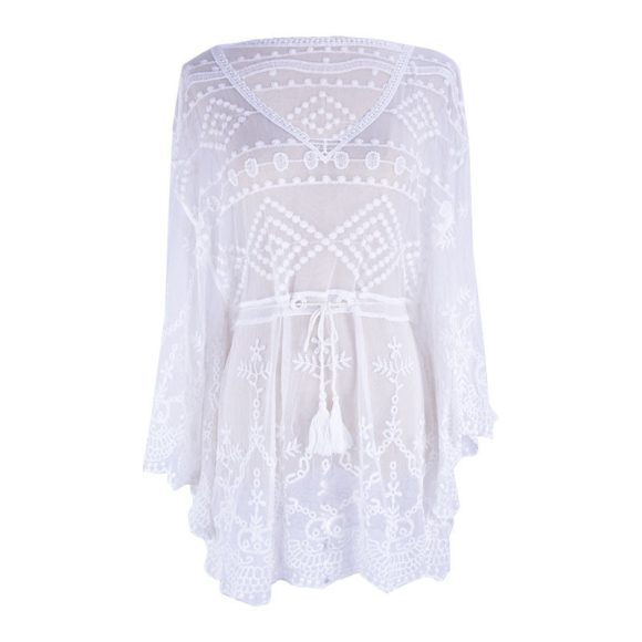 New Lace Swimsuit With Blouse And Hollow Bikini - Image 2