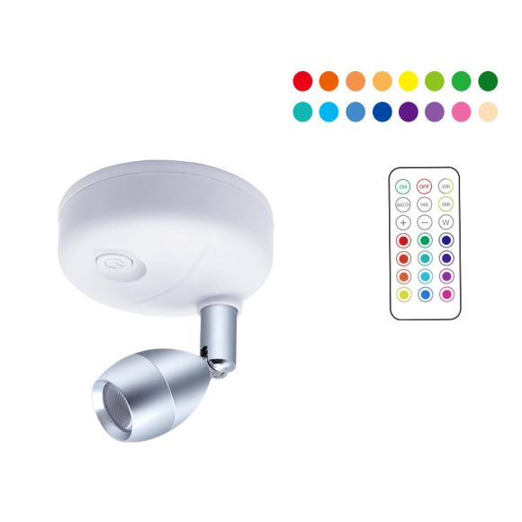LED Wireless Rgb Remote Control Cabinet Spot Light Angle Adjustable - Image 3