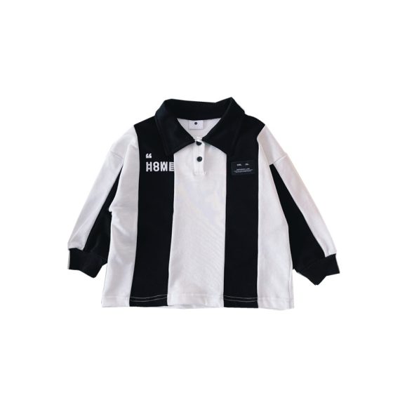 Boys' All-match Striped Polo Shirt - Image 3