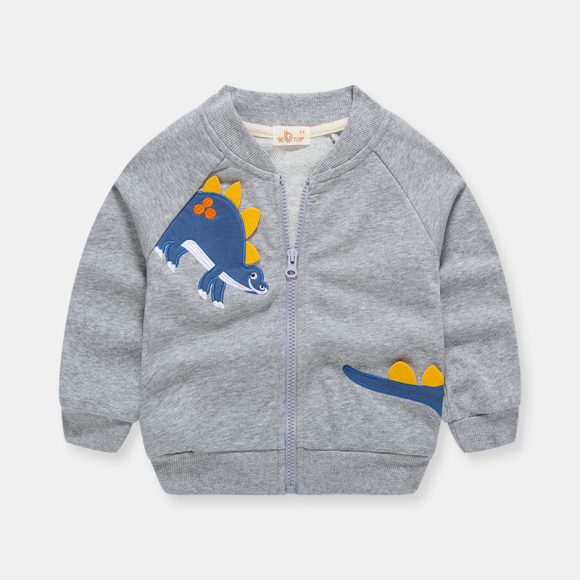 Zipper Shirt Boy Jacket Foreign Style Baseball Uniform Children's Jacket Casual Baby Jacket Cardigan - Image 4