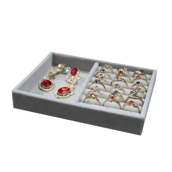 Jewelry storage box flannel earrings jewelry box storage box - Image 6