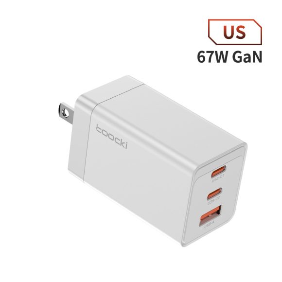 67W Pole Charger Gallium Nitride Three-port Fast Charging Charger - Image 9