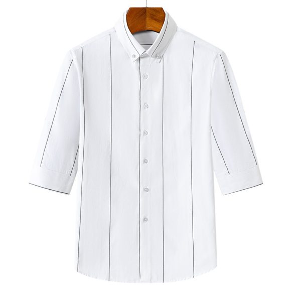 Men's Striped Shirt Top Summer Thin Style - Image 4