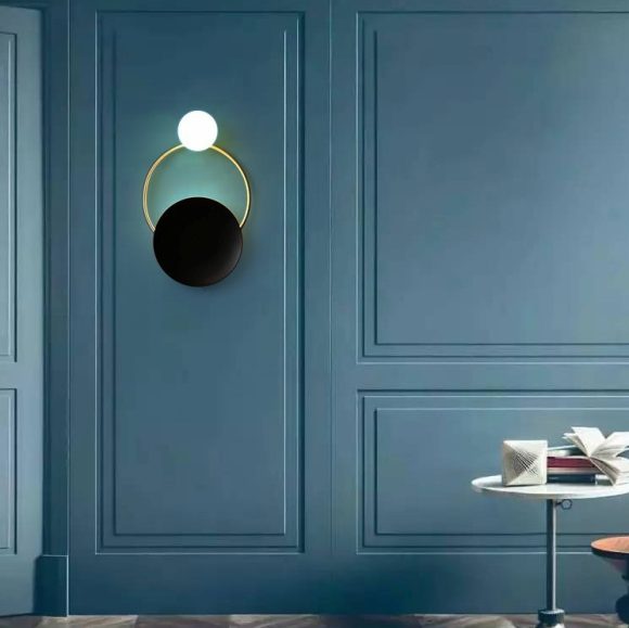 Post-modern Ring Wall Lamp Hotel Restaurant Innovative Ring Wall Lamp - Image 5