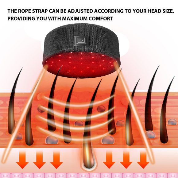 Houkea Dense Toupee Hair Repair Manic Thick Hairline Fixation Head Massage Care Heating Cap - Image 7